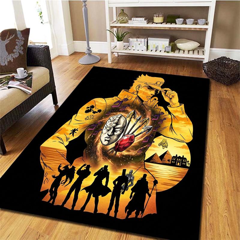 Jojos Bizarre Adventure Carpet Rug For Living Room Bedroom Home Sofa Decoration Kids Play Nonslip Floor Mat