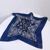 Fashion Woman 70x70cm Bandana Hairband with Punk Style Cashew Flower Pattern
