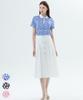 BHPOLOCLUB Women'S Summer Blooming Flower Collared Short Sleeve Tee 3 Colors Ts642