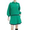 Knit Set Golf Top and Bottoms LL [Pin Apparel] Women's (Elastic Waist, Drawstring) / / 622-4270902 140_Green