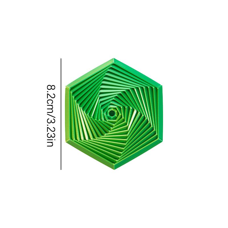Fractal Fidget Šestiúhelník Dekompresní Hračky 3D Tisk Stolní Hračka pro Uvolnění Stresu Dětský Narozeninový Dárek Geometrická Fidget Hračka