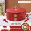 Rotating Deer Design Snack Platter