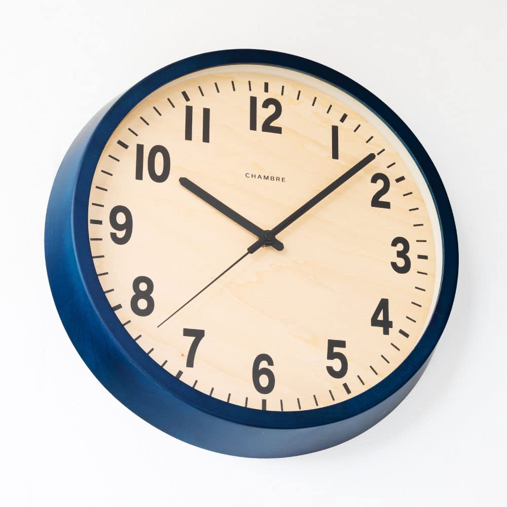 Interzero CHAMBRE PUBLIC CLOCK Clock NAVY X D50mm Radio-Controlled CH-027NVR Approx. 306