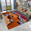 Tapis Tapis Dessin Animé 3D Grizzy et les Lemmings pour Maison Salon Chambre Canapé Décor Paillasson, Tapis de Zone pour Enfants Tapis de Sol Antidérapant