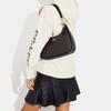 Coach Hobo 29 Gold Logo Klassischer Jacquard Reißverschluss Halbmond Leder Satteltasche Damen Handtaschen Schwarz CK161-IMAA8