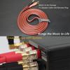UCINNOVATE High End Reines Kupfer HIFI OFC Lautsprecherkabel mit Bananenstecker 2m Vergoldeter Bananenstecker Stecker auf Stecker 600 Litzen 14AWG für Audio