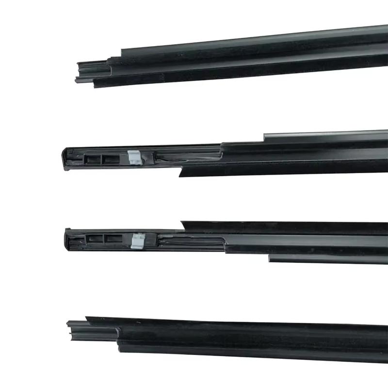 4Pcs Window Weatherstrip for Toyota Yaris Hatchback 2006-2013 (4 Doors) Front Rear Outer Side Glass Rubber Sealing Strips Black