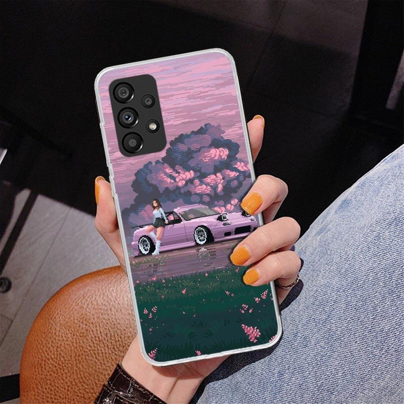 JDM Car MX5 Cute Phone Case For Samsung Galaxy A52 A32 A22 A12 A51 A31 A50S A30S A20S A10S Note 20 Ultra 10 Plus S10 A72 A71 Gal