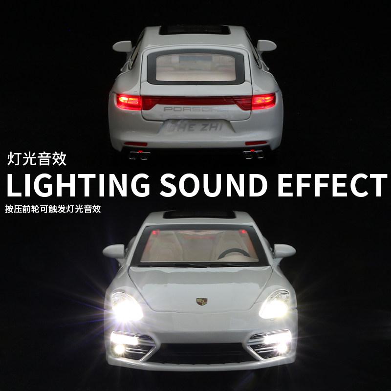 AABKP1 1:24 Porsche Panamera Luxury Fastback Sedan Alloy Metal Diecast Model Car Home Trendy & Desktop Display Ornaments Birthday Gifts