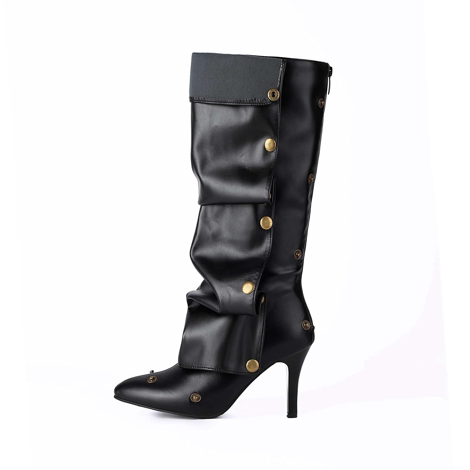 lenkisen ПУ осенне-зимние туфли с острым носком на шпильках — фото 2