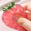 Simulated Strawberry Shaped Stress Toy Soft Decompression Sensory Item for Relaxation and