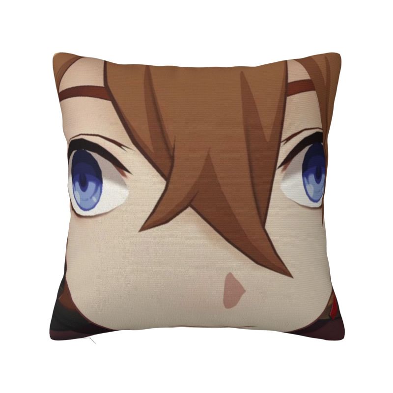 Custom Modern Anime Genshin Impact Cushion Cover Polyester Manga Kawaii Throw Pillow Case Home Decorative