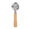 58mm Portafilter Bottomless 2 Ears Detachable   Wood and Stainless Steel Coffee Machine Bottomless Filter for  