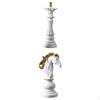 2 Pieces Chess Statue Sculpture Figurine Home Decor Table Decoration