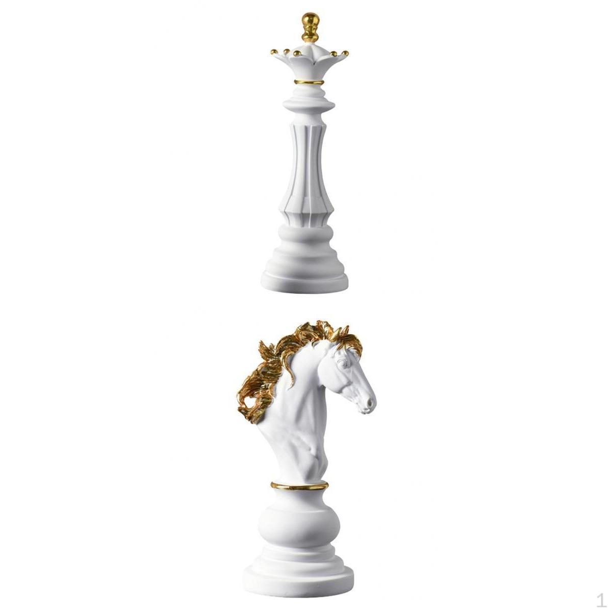 

2 штуки шахматная статуя скульптура фигурка домашний декор украшение стола