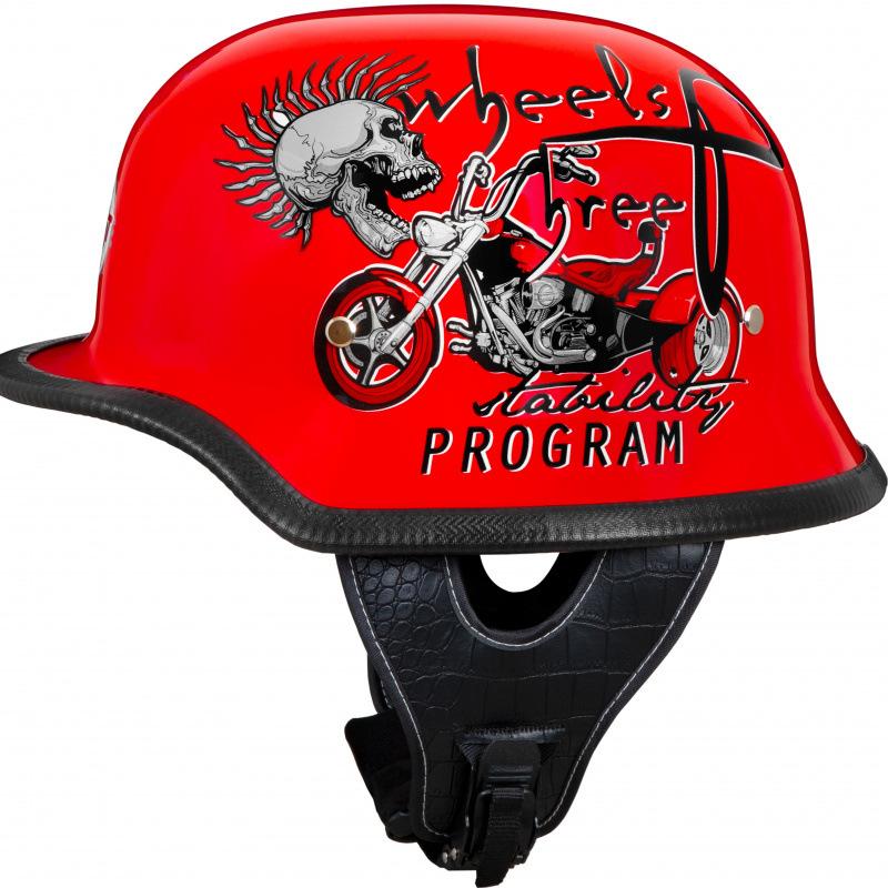 New Vintage Helmet Male and Female Couple Helmet German Locomotive Cruising Harley Half Helmet Personalized Bike Locomotive Hard Hat