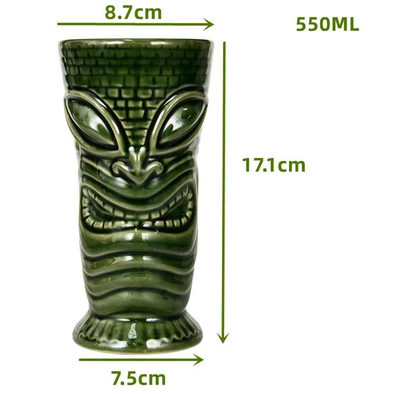 60 Types Ceramic Hawaii Tiki Mugs Creative Cocktail Glasses Beer Glass Martini Glasses Wine Glass Funny Cup Gift for Men