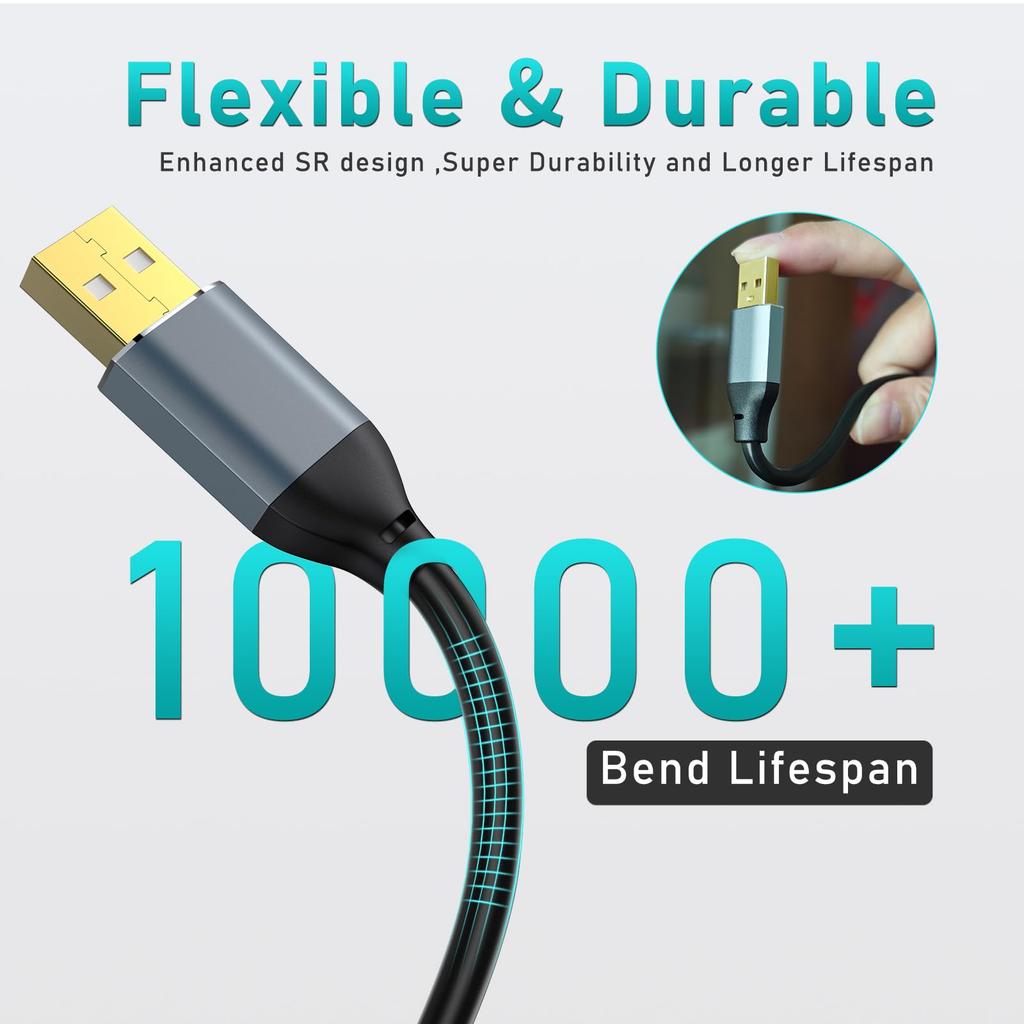 Active USB Extension Male To Up To Signal Amplifier Repeater SSS/GRGB 2.0 Cable, 10m, Type-A Type-A Female, 480Mbps, Built-in