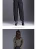 Women's High-Waisted Loose-Fit Bootcut Down Cotton Pants - Winter 2023 Trend