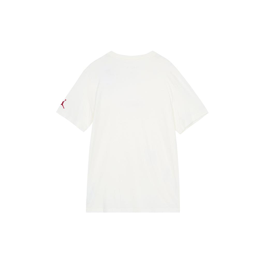 Jordan Air Letter Print American Retro Casual Short Sleeve T-Shirt Men Tops Sail-White DM3183-133