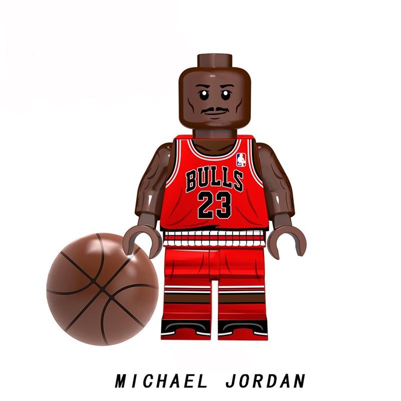 Совместимый с Lego Трансграничный Набор Строительных Блоков Фигурки Баскетболистов Kt1021 MICHAEL JORDAN