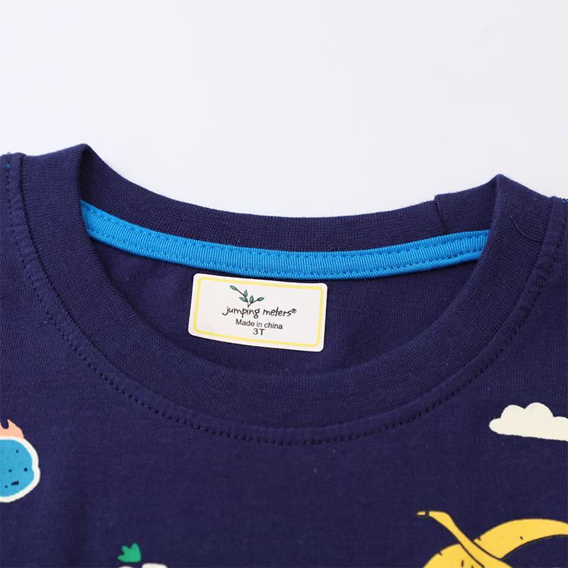 T-Shirt Animal Kingdom Dinosaur World Pattern Boys T-Shirt Summer Cartoon Tops Children Short Sleeve