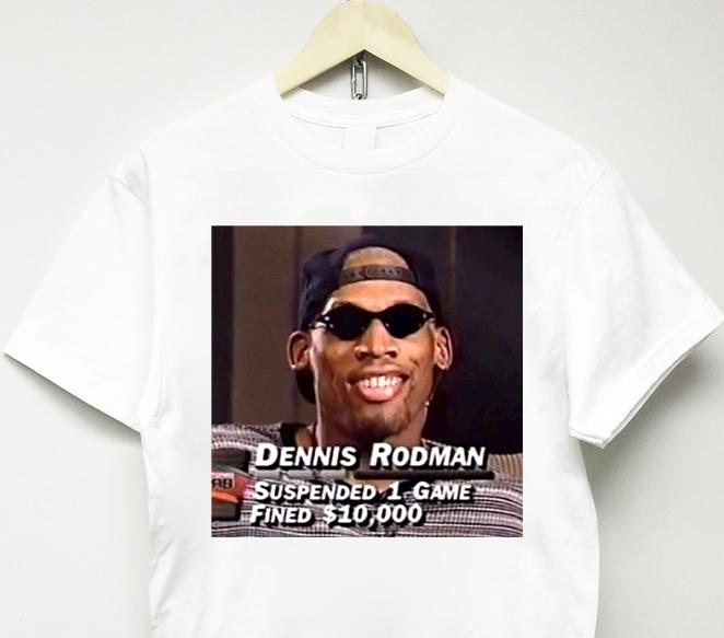 

Футболка унисекс Dennis Rodman Vtg Rap Tee Bull Vlone Ftp Kanye Astroworld
