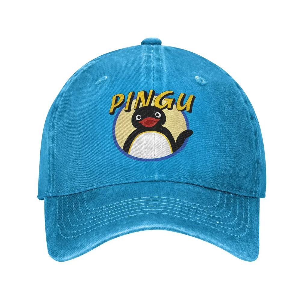 Pingu Noot Noot Washed Baseball Cap  Design Print Sun Trucker Hat Summer Men Women Hunting Camping Snapback Cap