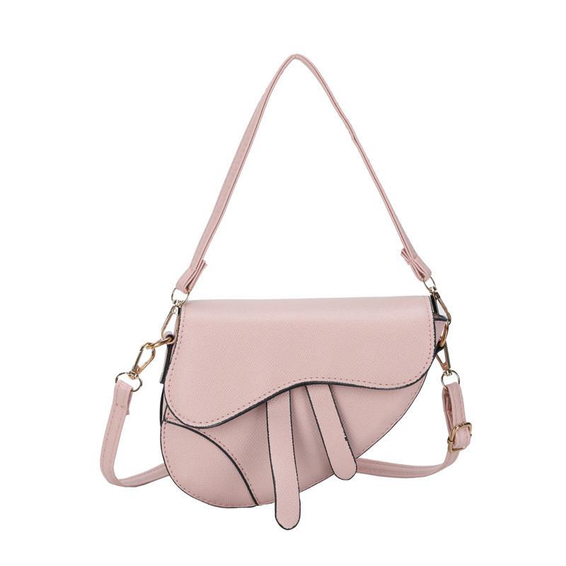 Elegant Vintage Style Pu Saddle Bag For Women Chic Summer Shoulder Bag 2024 Trend