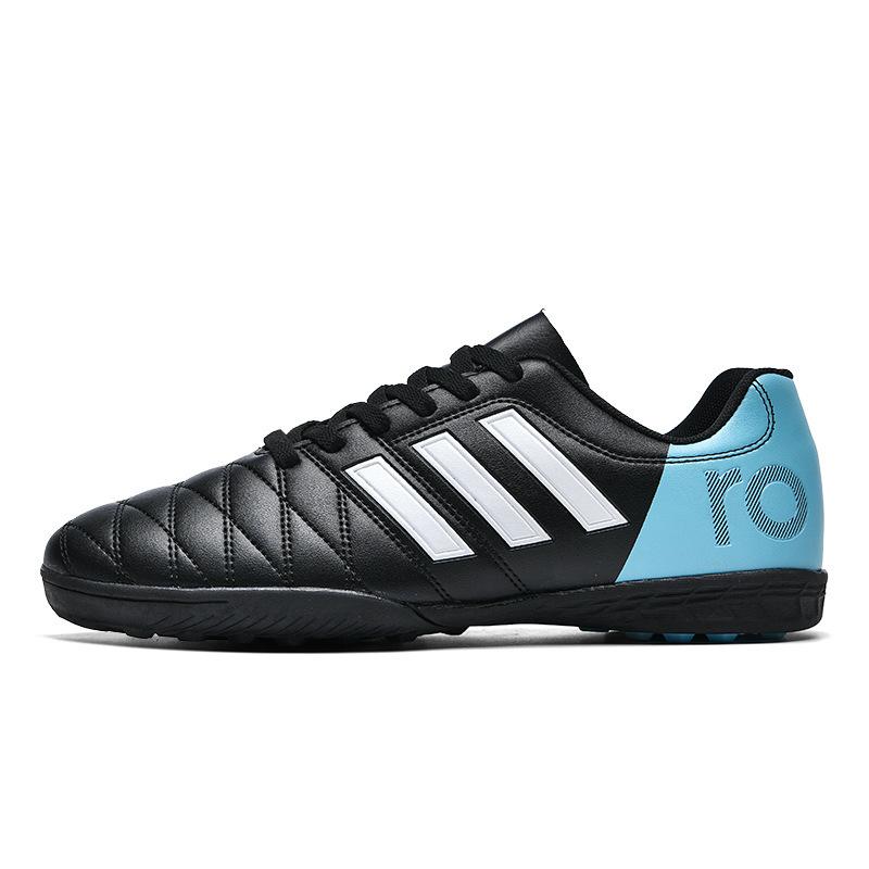 New low-top football shoes men and women children broken nails tf leather foot students AG long nails competition sports football shoes