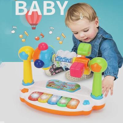 Multifunctional Baby Piano Toy with Lights: Early Education Music & Story Playset