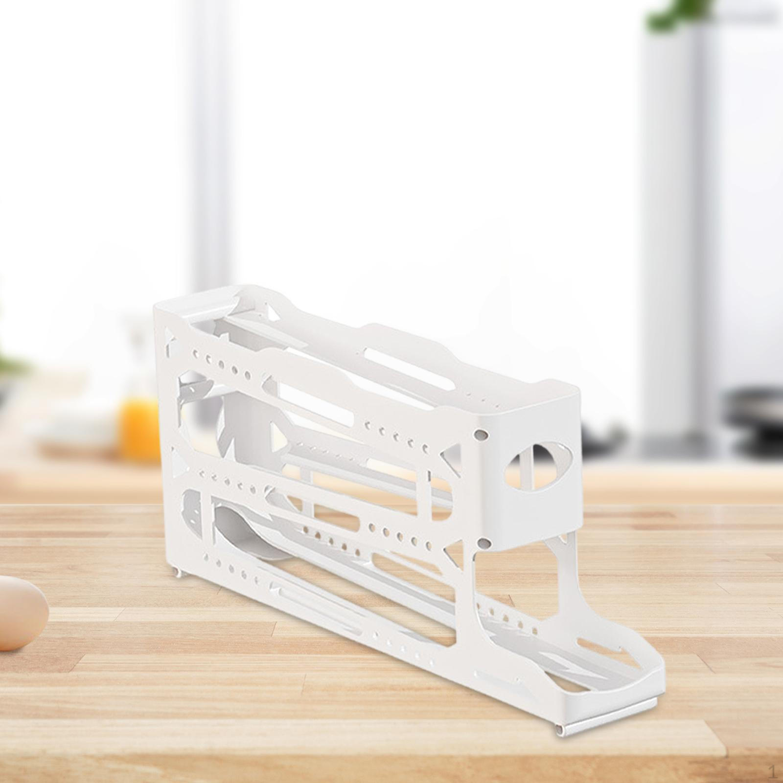 

Автоматический держатель для яиц на роликах для холодильника, прочный автоматический дозатор яиц на роликах 3 Layer