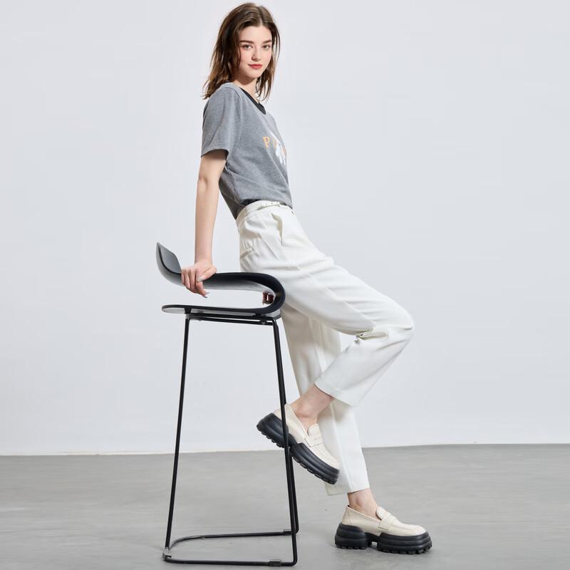 

Sancai Women s Straight Leg Cropped Suit Pants S