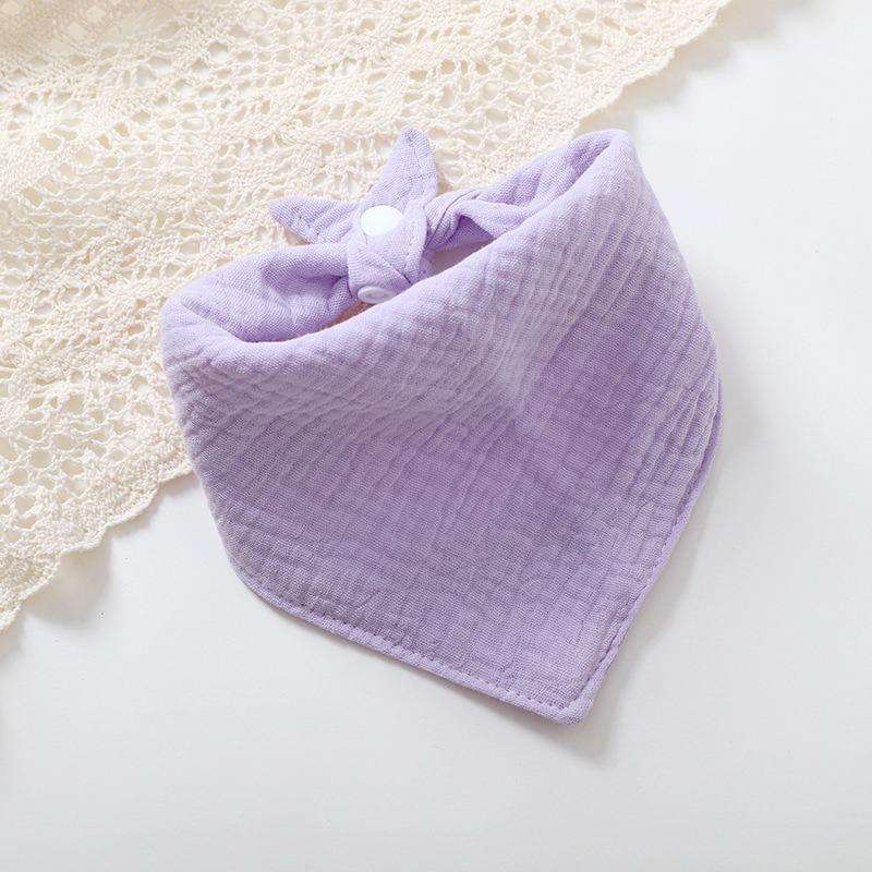 Effen Kleur Gekreukelde Muslin Katoenen Baby Slab - Pasgeboren Spuugvrij & Ademend