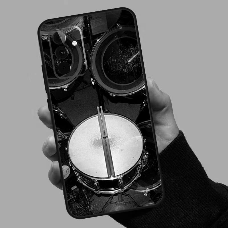 Musical Instrument Drum Case For Samsung Galaxy A06 A16 A26 A36 A56 A53 A32 A52 A33 A13 A55 A35 A15 A14 A34 A54 A17