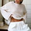 Women's Hollow-Out Minimalist Sheer Casual Vacation Style Knit Cover Up Cover Up for Summer