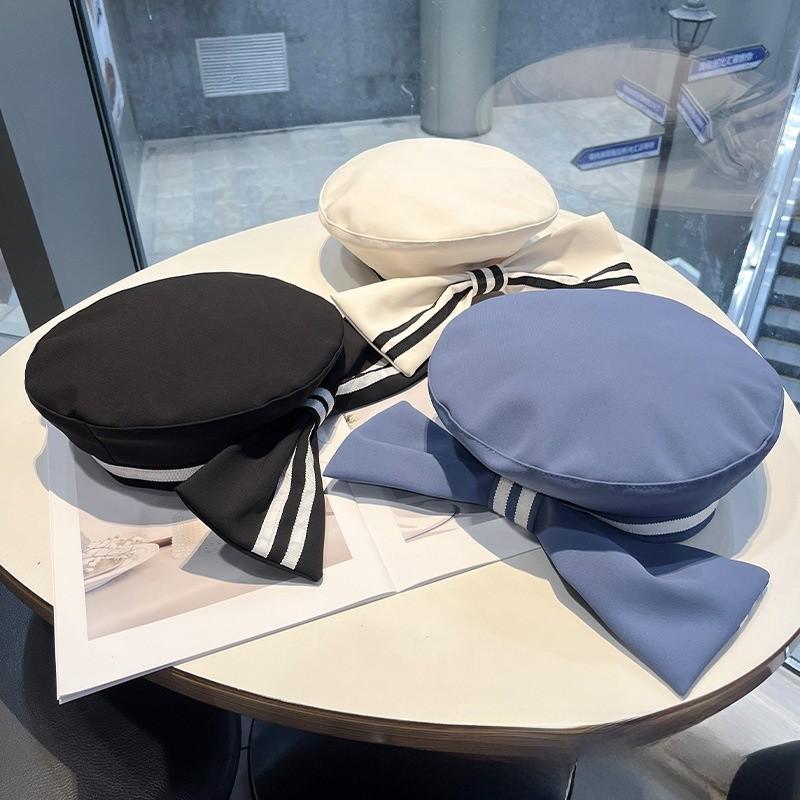 Cute Butterfly Bow Beret Hat For Women Spring Summer Fashion Accessory