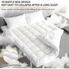 Hotel Quality Mattress Topper Extra Heigh, 10cm / 4 Inch Heigh & Extra Soft, Easy Care & Machine Washable, Christmas Gifts