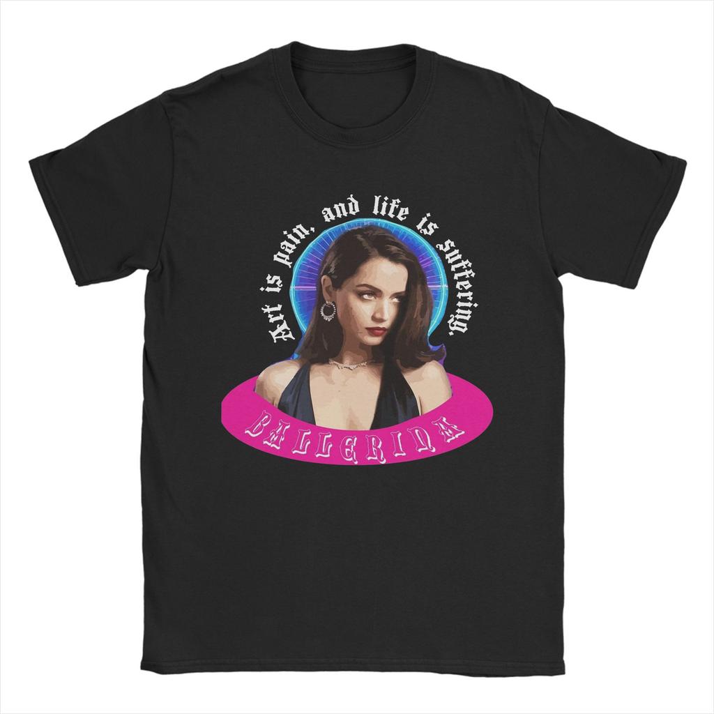 Del Mundo de John Wick Camiseta de Película Ballerina 2025 para Hombre Camisetas de Algodón Cuello Redondo Camiseta Manga Corta Ropa Única