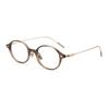 Ultra-Light Oval TR Frame Glasses with Titanium Temples, Suitable for Women's Nerdy Academic Style, Model Ti0046 (Lens Customizable)