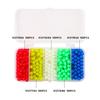 500Pcs Luminous Fishing Space Beans Box Glow-in-the-Dark Round Float Balls Stopper Rigging Beads Fishing Supplies