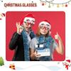 Christmas Novelty Party Glasses, Fun Xmas Eyewear Photo Props, Party Accessories for Family, Christmas Decor & Holiday Gift for Adults & Kids