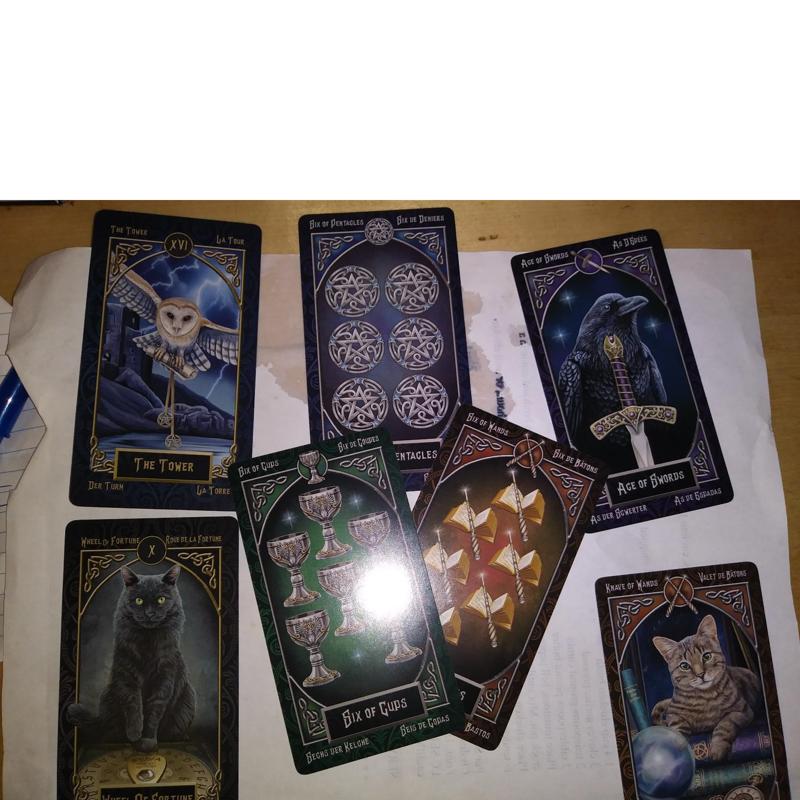 Familiars Tarot Deck Leisure Party Board Game Fortune-telling Prophecy Oracle Cards