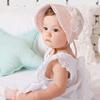 Cappello da Corte in Pizzo per Bambina Principessa Cappellino Estivo Traspirante per Neonati Cappellini da Pescatore Floreali per Neonato 0-1 anno Bambini Ragazze Oggetti di Scena per Foto