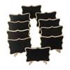 10pcs Creative Message Blackboards with Easel Stand Small Chalk Board  Party Supplies