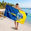 Warrington Wolves FC Custom Beach Towel, Personalized Name Text Print, Football Logo Soft Quick‑Dry Towel Holiday Gift