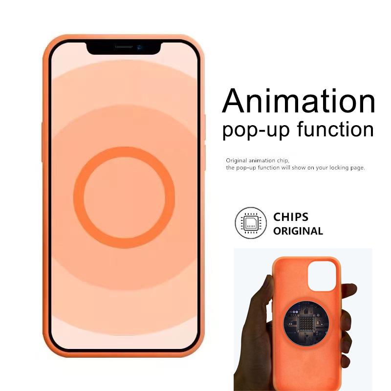 "iPhone 16 Magnetic Case for Apple 13 Pro - Official Magsafe Liquid Silicone Cover with Animation"