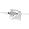 Keystone adapter for DIN rail Cat.6A, 2x RJ45 B/B connector Cat.5e, shielded
