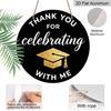 2D Flat Aluminum 2026 Graduation-themed Wall Hanging Is Available In Multiple Sizes. Its Black and Gold Glitter Graduation Cap Design Makes It A