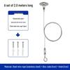 Adjustable Stainless Steel Wire Hanging Kit with Hook for Ceiling Signs and Luminaires